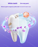 Tiras de Clareamento Dental para Remoção de Manchas Amarelas e Placa Bacteriana, Restauração do Brilho dos Dentes, Adesivos de Higiene Oral em Gel