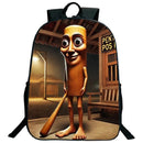 Engraçado italiano brainrot impresso mochila para meninos meninas cappuccino assassino mochila crianças bookbag italiano brainrot sacos
