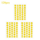 40 pçs/120 pçs colorido pe espinha remendos bonito em forma de estrela espinha capa adesivo invisível espinha capa remoção espinha remendo