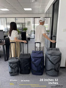Nova Bolsa de Viagem em Tecido Oxford 2025 com Rodas, Leve e Portátil, para Homens e Mulheres, Estilo Esportivo, Dobrável