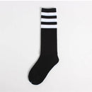 Meias de algodão com 3 listras masculinas e femininas, retrô, velha escola, hiphop, skate, longo, curto, Harajuku, branco, preto, inverno, legal, novo