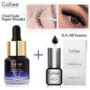 Gollee cola de extensão de cílios, secagem rápida, 0.5s, à prova d'água, adesivo, suprimentos, cola forte para salão de beleza, maquiagem, beleza