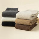 Unisex velo grosso cinco dedo meias, meias quentes toe, tubo médio, inverno, homens, mulheres, 3 pares
