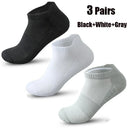 ‌ Meias esportivas masculinas, 3/5/10 pares, meias curtas para corrida, secagem rápida, malha respirável, meias curtas leves, confortáveis e anti-odor