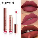 O.TWO.O 12 cores de alta qualidade veludo batom fosco lábios de longa duração maquiagem à prova d'água fácil de usar brilho labial líquido fosco