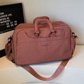 Bolsa de viagem portátil expansível para homens e mulheres, bolsa de bagagem leve de curta distância e grande capacidade, mala de viagem fitness com bolsa adicional e compartimento para sapatos