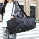 Bolsa de viagem, bolsa de grande capacidade, bagagem de mão portátil ao ar livre, bolsa de viagem com rolo, bolsa de lona unissex conveniente e prática