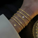 5 pçs/set strass borboleta pulseira conjunto para mulheres designer de moda coreana ajustável grânulo pulseira luxo jóias originais