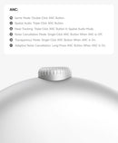 Picun f8 pro anc fones de ouvido sem fio 3d espaço áudio cabeça rastreamento-52db anc alta fidelidade bluetooth fone de ouvido enc hd microfone app de baixa latência