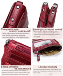 Contact's moda couro genuíno carteira feminina bifold titular do cartão moeda bolsa pequena bolsa feminina clipe de dinheiro masculino bolso carteiras