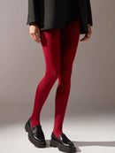 Trendix novas meias vermelhas mulheres bodycon super elástico ver através de renda meia-calça outono sexy magro elegante borgonha collants inverno