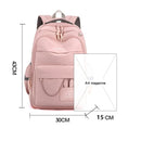 Fengdong-Saco Escolar de Grande Capacidade para Crianças, Mochila Bonito para Meninas, Kawaii Bookbag para Crianças, Presente dos Estudantes Primários