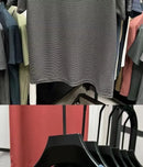 Verão masculino em torno do pescoço manga curta camiseta M-5XL oversize rugas resistente respirável textura superior tecido versátil t
