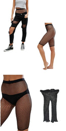Calções de motociclista de malha feminina cintura elástica ver através da rede ciclismo estiramento meia meia-calça preto vermelho branco
