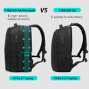Tigernu mochilas a vácuo compressão mochilas de viagem 15.6-17 mochila portátil dos homens tsa anti roubo mochilas expansível mochila