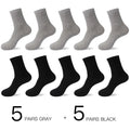 Hss 2023 meias de algodão masculino novos estilos 10 pares/lote preto homens de negócios meias respirável primavera verão para masculino tamanho dos eua (6.5-12)