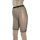Calções de motociclista de malha feminina cintura elástica ver através da rede ciclismo estiramento meia meia-calça preto vermelho branco