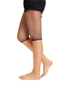 Calções de motociclista de malha feminina cintura elástica ver através da rede ciclismo estiramento meia meia-calça preto vermelho branco