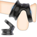 Anel peniano de silicone, brinquedo sexual adulto para homens, ereção reutilizável, anel peniano, atraso na ejaculação, anel de bloqueio de sêmen, loja de produtos sexuais