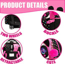 Mochila rolante para meninas crianças mochila com rodas mochila para estudantes do ensino fundamental carry on bagagem bookbag com rolo