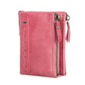 Contact's moda couro genuíno carteira feminina bifold titular do cartão moeda bolsa pequena bolsa feminina clipe de dinheiro masculino bolso carteiras