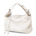 Bolsa de Ombro Grande Zency 100% Couro Genuíno para Mulheres, Bolsa Tote, Bolsa de Mão, Bolsa Hobo de Couro Preto, Bolsas com Zíper para Usar Debaixo do Braço