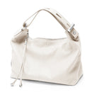 Bolsa de Ombro Grande Zency 100% Couro Genuíno para Mulheres, Bolsa Tote, Bolsa de Mão, Bolsa Hobo de Couro Preto, Bolsas com Zíper para Usar Debaixo do Braço