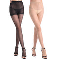 Kave 2 pares plus size branco 20d toeless meia-calça feminina controle puro superior aberto dedo do pé meia-calça de verão para mulher
