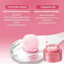 Creme de Colágeno Rosa PDRN com Niacinamida para Tom de Pele Irregular, Hidratante Facial Leve e Não Oleoso
