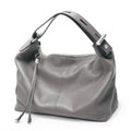 Bolsa de Ombro Grande Zency 100% Couro Genuíno para Mulheres, Bolsa Tote, Bolsa de Mão, Bolsa Hobo de Couro Preto, Bolsas com Zíper para Usar Debaixo do Braço