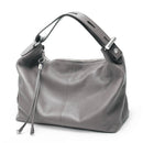 Bolsa de Ombro Grande Zency 100% Couro Genuíno para Mulheres, Bolsa Tote, Bolsa de Mão, Bolsa Hobo de Couro Preto, Bolsas com Zíper para Usar Debaixo do Braço
