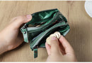 Contact's moda couro genuíno carteira feminina bifold titular do cartão moeda bolsa pequena bolsa feminina clipe de dinheiro masculino bolso carteiras