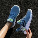 Homens sapatos esportivos casuais respirável tênis leves ao ar livre malha preto tênis de corrida atlético jogging tenis sapatos caminhada