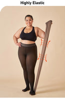 Meias térmicas grossas mulheres inverno quente sexy translúcido meia-calça leggings feminino cintura alta elástica magro meia-calça