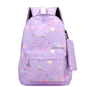Conjunto de mochila com estampa KPop Demon Hunter com lancheira e bolsa de lápis, mochila externa leve e respirável de grande capacidade