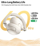 QCY-H3 ANC Auscultadores sem fios, Bluetooth 5.4, Hi-Res Audio, Over Ear Headset, híbrido Active Cancelamento de Ruído, Auscultadores, 60H, 43dB