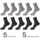 Hss 2023 meias de algodão masculino novos estilos 10 pares/lote preto homens de negócios meias respirável primavera verão para masculino tamanho dos eua (6.5-12)
