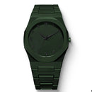 Novo relógio masculino da moda simples preto masculino relógios de quartzo árabe digital casual gotejamento pulseira de óleo