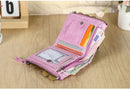 Contact's moda couro genuíno carteira feminina bifold titular do cartão moeda bolsa pequena bolsa feminina clipe de dinheiro masculino bolso carteiras