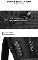 Mochila Antifurto Impermeável Kingsons/Vgoal para Homens, para Laptop de 14/13.3 polegadas com Porta USB e Cadeado TSA