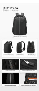 Tigernu mochilas a vácuo compressão mochilas de viagem 15.6-17 mochila portátil dos homens tsa anti roubo mochilas expansível mochila