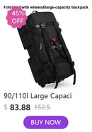 Mochila de Viagem Grande Capacidade 90/110L Dobrável com Rodas e Cinto, Bolsa de Transporte Multifuncional, Mala Resistente ao Desgaste