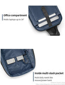 Mochila Antifurto Impermeável Kingsons/Vgoal para Homens, para Laptop de 14/13.3 polegadas com Porta USB e Cadeado TSA