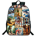 Engraçado italiano brainrot impresso mochila para meninos meninas cappuccino assassino mochila crianças bookbag italiano brainrot sacos