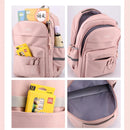 Fengdong-Saco Escolar de Grande Capacidade para Crianças, Mochila Bonito para Meninas, Kawaii Bookbag para Crianças, Presente dos Estudantes Primários