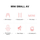 Mini vibrador av vibrador brinquedos sexuais para adultos mulheres vagina clitóris estimulador varinha mágica g ponto anal massageador masturbador feminino
