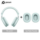 Picun f8 pro anc fones de ouvido sem fio cabeça rastreamento áudio espacial 3d-52db anc alta fidelidade bluetooth fone de ouvido enc hd microfone app de baixa latência