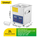 Limpador Ultrassônico 2L 3L 6L 10L 15L 22L 30L, Banho de Lavagem Ultrassônico Aquecido para Uso Doméstico e Comercial