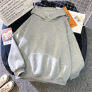 2024 outono casual feminino sólido hoodie confortável strecth camisolas bolso solto roupas quentes moda rua pullovers femininos