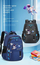 Astronaut Flying in Space Mochila para meninos, Proteção contra a Coluna Infantil, Leve e Grande Capacidade, Resistente à Sujeira, Novo